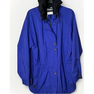 NORDICA Women's Ski Jacket SZ 10 LARGE Vintage 90s Hooded